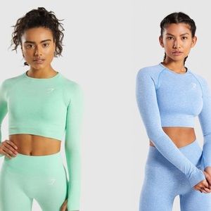 *BUNDLE* vital seamless long sleeve crop top